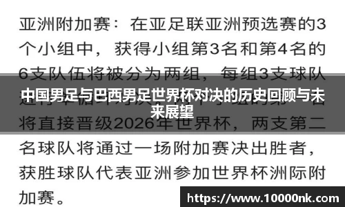 中国男足与巴西男足世界杯对决的历史回顾与未来展望